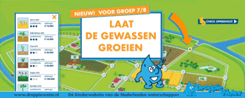 Klimaatgame voor groep 7/8: Laat de gewassen groeien